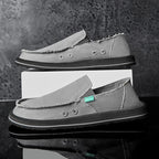 2025 New Spring Handmade Canvas Casual Men Shoes Design Fashion Sneakers Man Loafers Breathable Low Top Flat Shoes Soft Driving - StepByStepNow