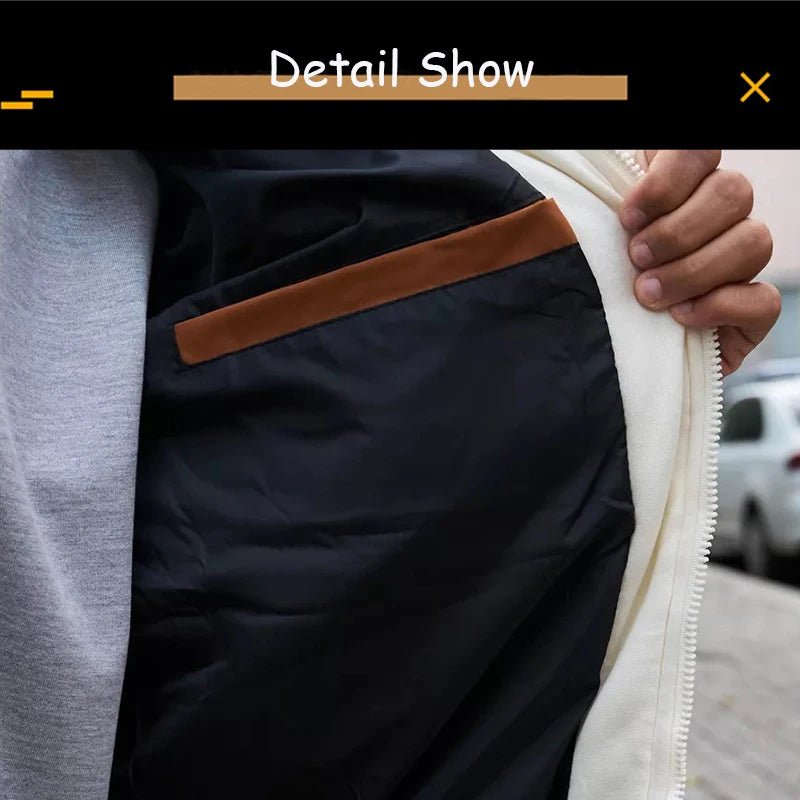 2025 New Winter Men Outdoor Windbreak Warm Travel Jacket Men Autumn Hooded Casual Fashion Sport Brand Loose Jacket Male Coat Top - StepByStep