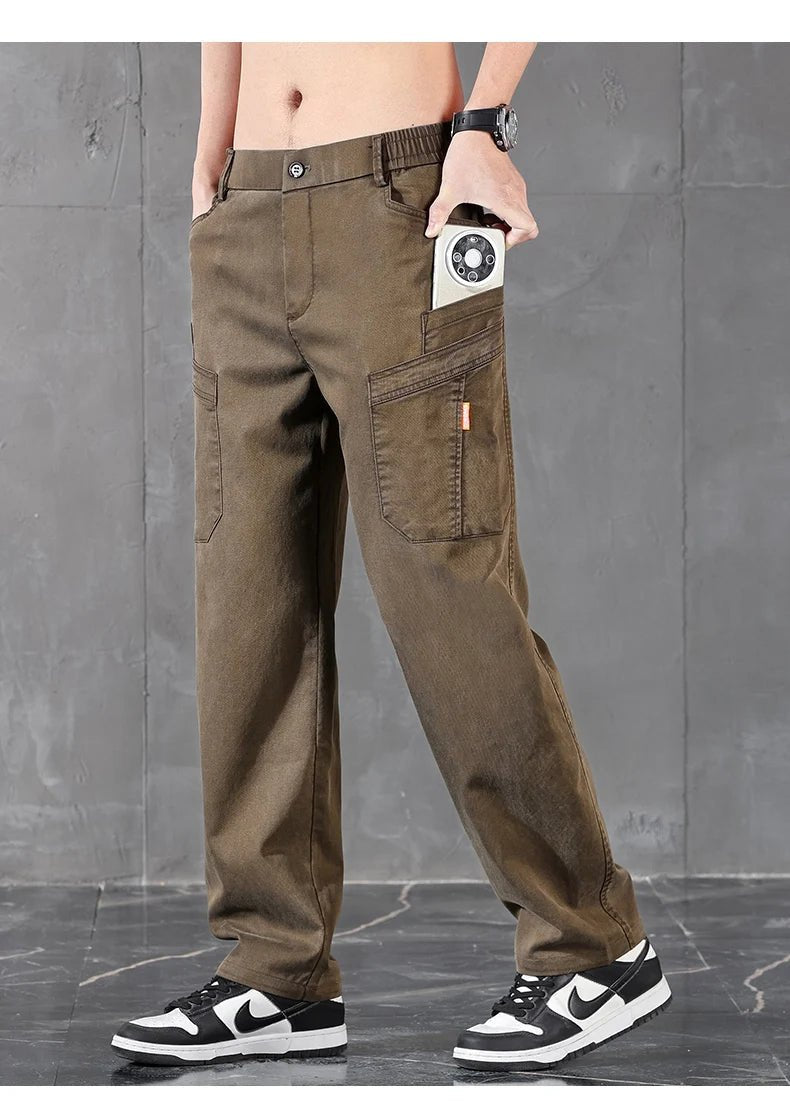 2026 Edition Lyocell Straight Casual Pants – Korean Streetwear Trousers - StepByStepNow