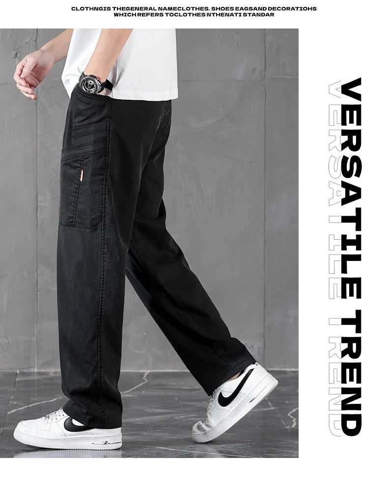2026 Edition Lyocell Straight Casual Pants – Korean Streetwear Trousers - StepByStepNow