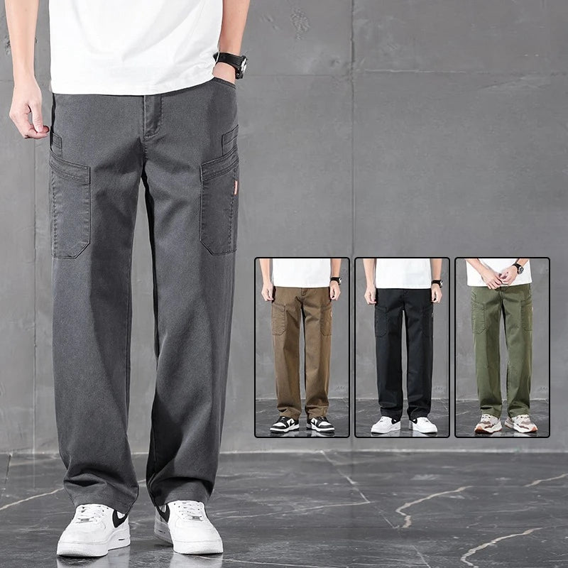 2026 Edition Lyocell Straight Casual Pants – Korean Streetwear Trousers - StepByStepNow