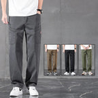 2026 Edition Lyocell Straight Casual Pants – Korean Streetwear Trousers - StepByStepNow