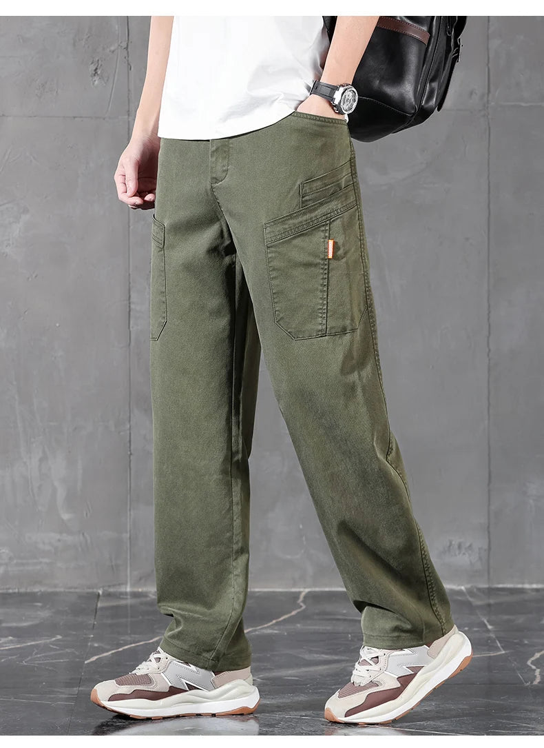 2026 Edition Lyocell Straight Casual Pants – Korean Streetwear Trousers - StepByStepNow