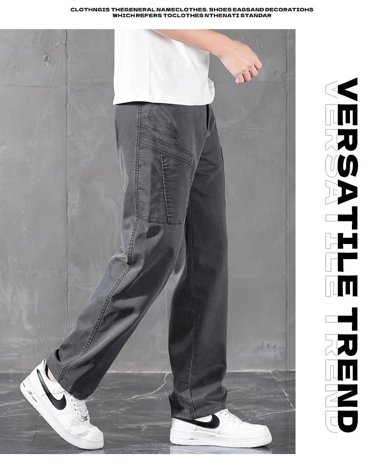 2026 Edition Lyocell Straight Casual Pants – Korean Streetwear Trousers - StepByStepNow