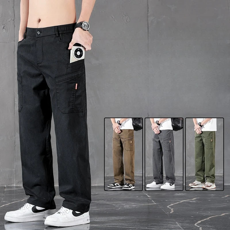 2026 Edition Lyocell Straight Casual Pants – Korean Streetwear Trousers - StepByStepNow