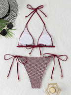 Women’s Halter-Neck Triangle Bikini — Image 19