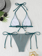 Women’s Halter-Neck Triangle Bikini — Image 15