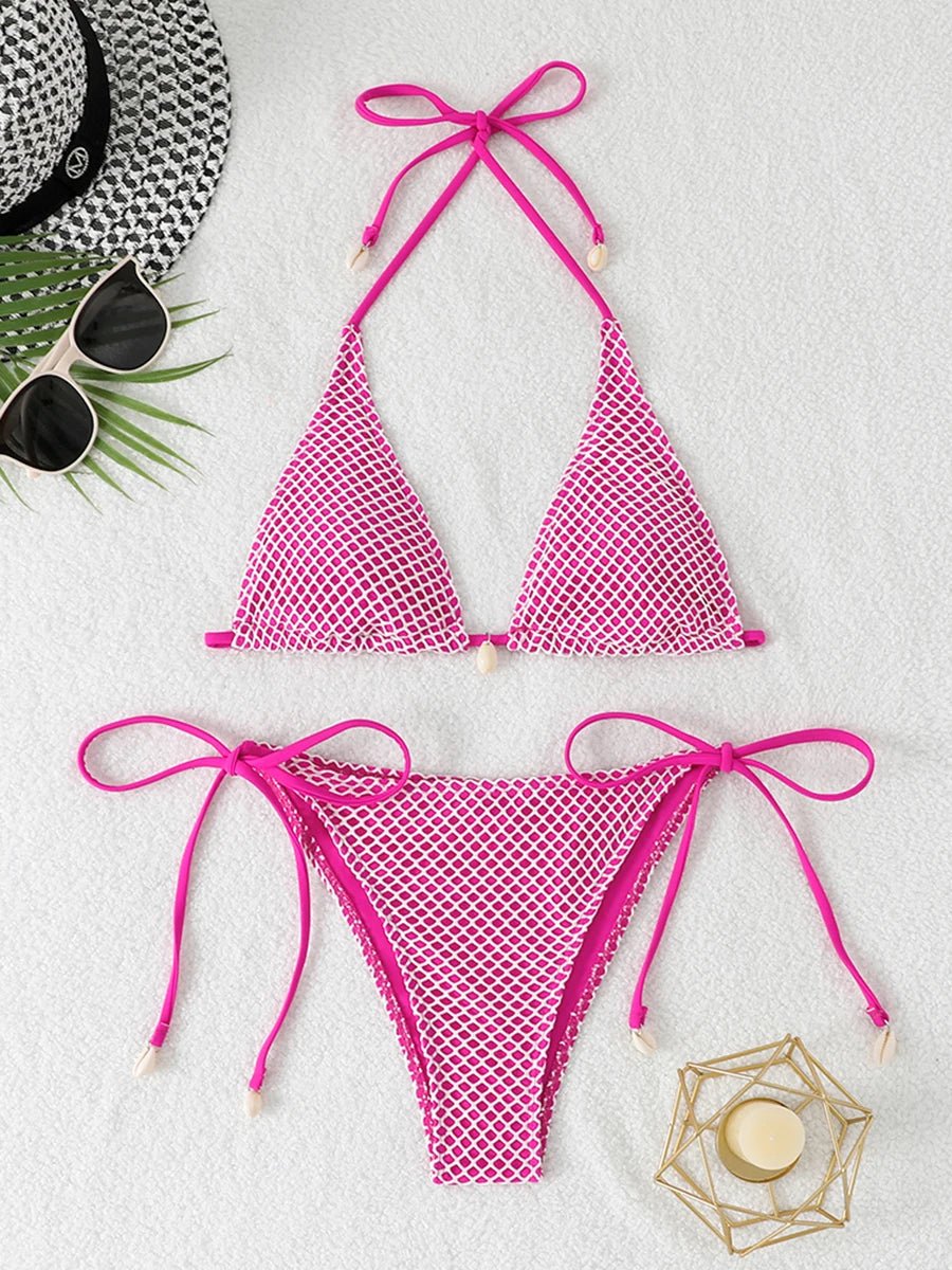 Women’s Halter-Neck Triangle Bikini — Image 12