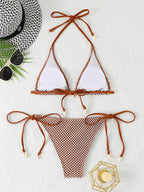 Women’s Halter-Neck Triangle Bikini — Image 25