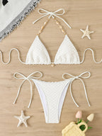 Women’s Halter-Neck Triangle Bikini — Image 41