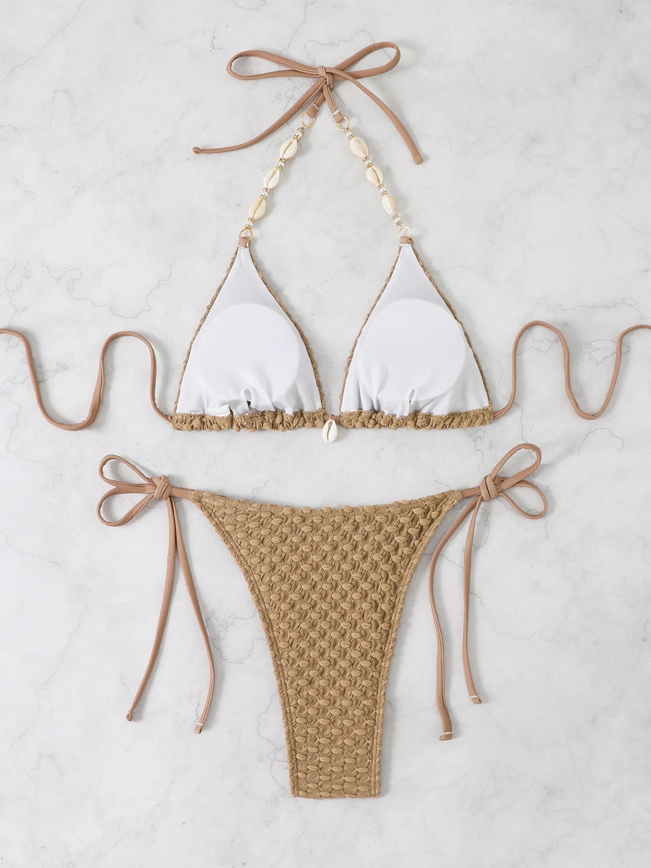 2026 Halter String Triangle Bikini Women Sexy Swimwear Female Mesh Swimsuit Solid Bathers Bathing Swimming Swim Suit Beachwear - StepByStepNow
