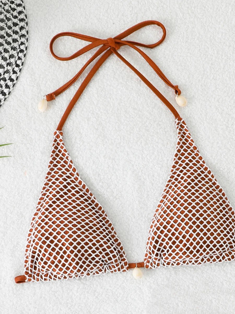 Women’s Halter-Neck Triangle Bikini — Image 26