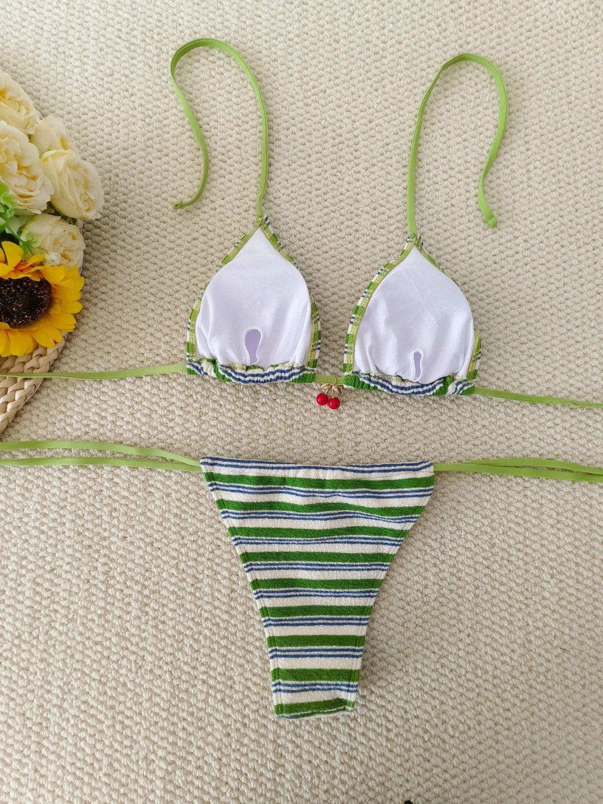 Women’s Halter-Neck Triangle Bikini — Image 36