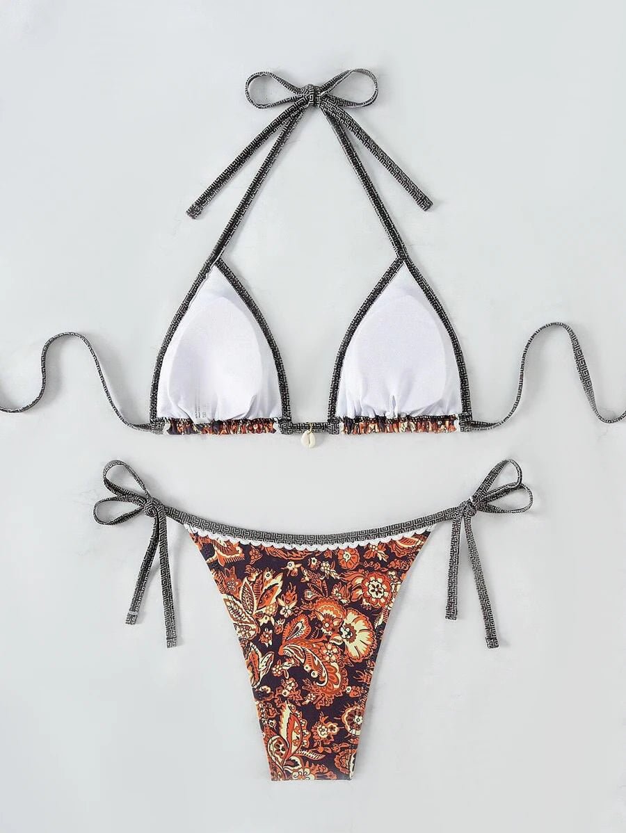 2026 Halter String Triangle Two Piece Bikini Women Swimwear Female Swimsuit Bathers Bathing Swimming Suit Beachwear Summer - StepByStepNow