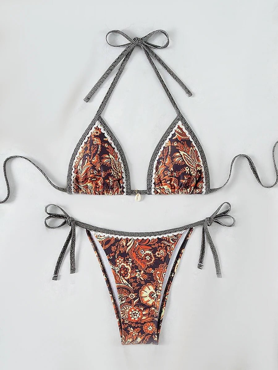 Women’s Tie-Side Triangle Bikini — Image 35