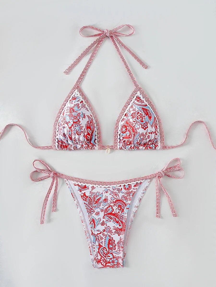 2026 Halter String Triangle Two Piece Bikini Women Swimwear Female Swimsuit Bathers Bathing Swimming Suit Beachwear Summer - StepByStepNow