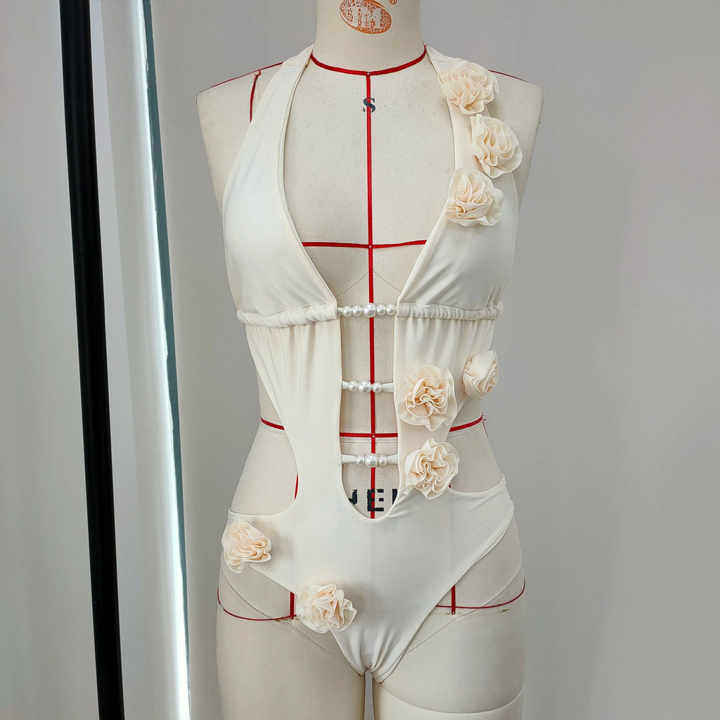 Women’s 3D Floral One-Piece Swimsuit — Image 5