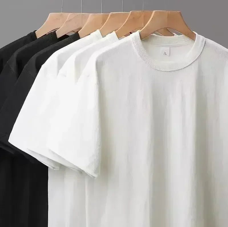 2026 New Heavy Short - sleeved Men's and Women's Spring and Autumn 2026 New High Street Ins Trendy Brand Loose and Versatile Top - StepByStepNow
