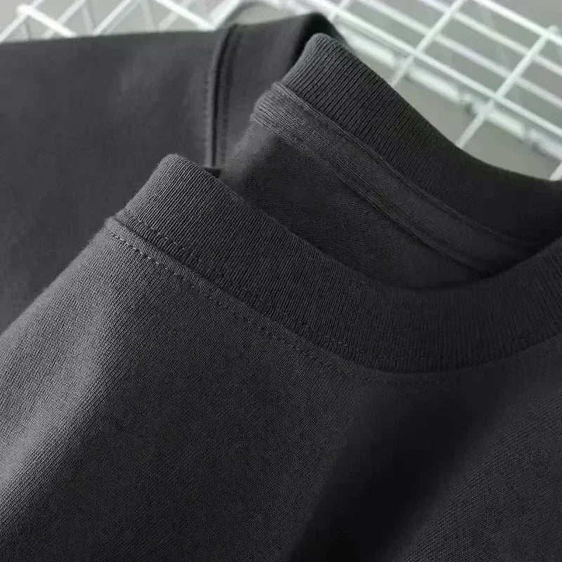 2026 New Heavy Short - sleeved Men's and Women's Spring and Autumn 2026 New High Street Ins Trendy Brand Loose and Versatile Top - StepByStepNow