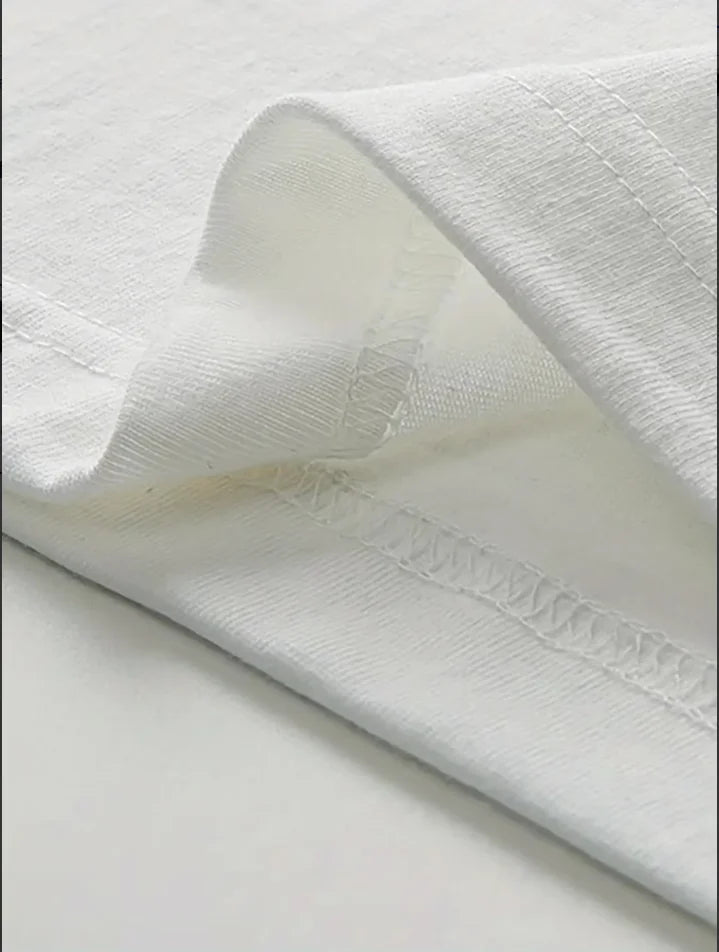 2026 New Heavy Short - sleeved Men's and Women's Spring and Autumn 2026 New High Street Ins Trendy Brand Loose and Versatile Top - StepByStepNow