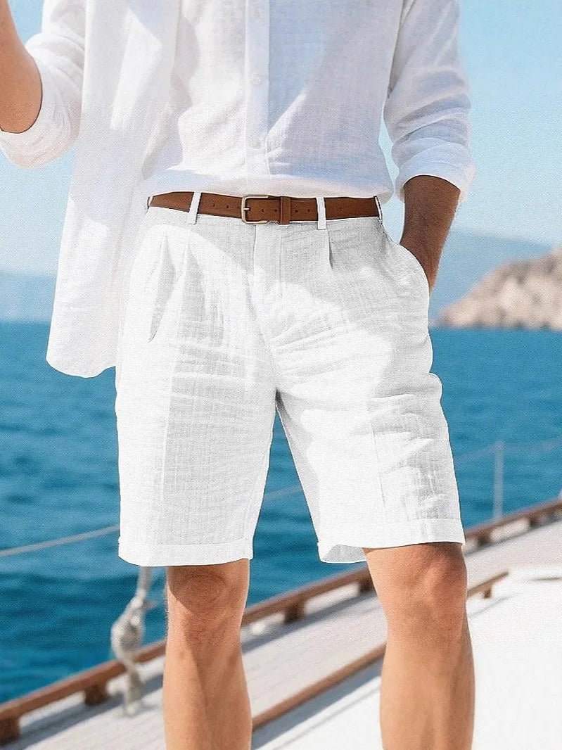 2026 New Men's Cotton Linen shorts Pants Male Summer Breathable Solid Color Linen Trousers Fitness Streetwear S-4XL - StepByStepNow
