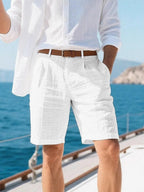 2026 New Men's Cotton Linen shorts Pants Male Summer Breathable Solid Color Linen Trousers Fitness Streetwear S-4XL - StepByStepNow