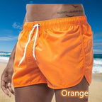 2026 New Summer Men's Swimwear Shorts Brand Beachwear Sexy Swim Trunks Men Swimsuit Low Waist Breathable Beach Wear Surf - StepByStepNow