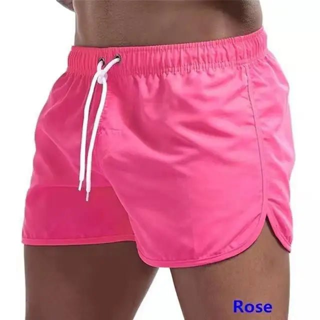 2026 New Summer Men's Swimwear Shorts Brand Beachwear Sexy Swim Trunks Men Swimsuit Low Waist Breathable Beach Wear Surf - StepByStepNow