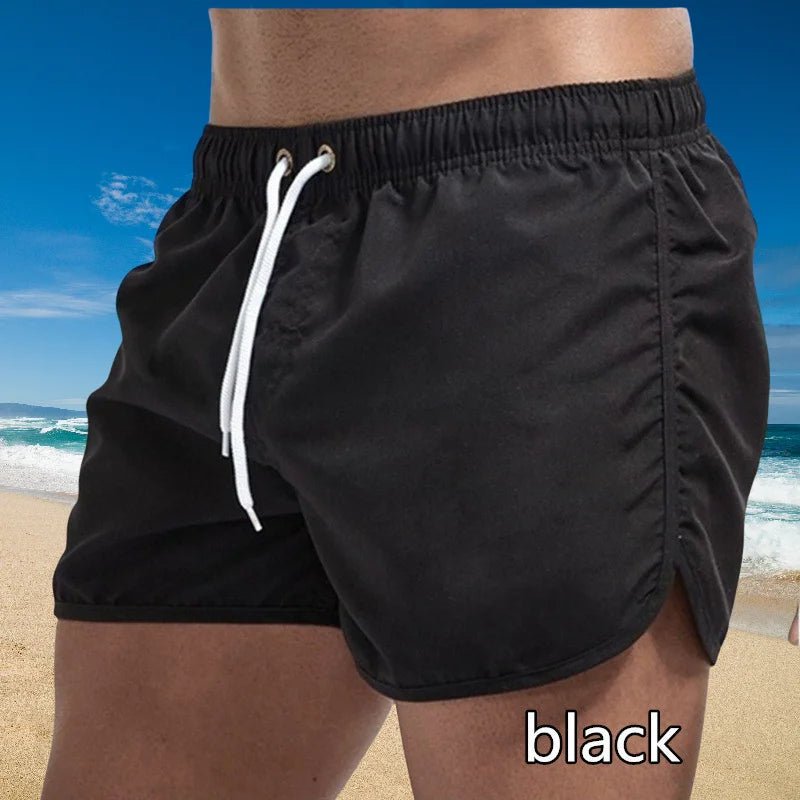 2026 New Summer Men's Swimwear Shorts Brand Beachwear Sexy Swim Trunks Men Swimsuit Low Waist Breathable Beach Wear Surf - StepByStepNow