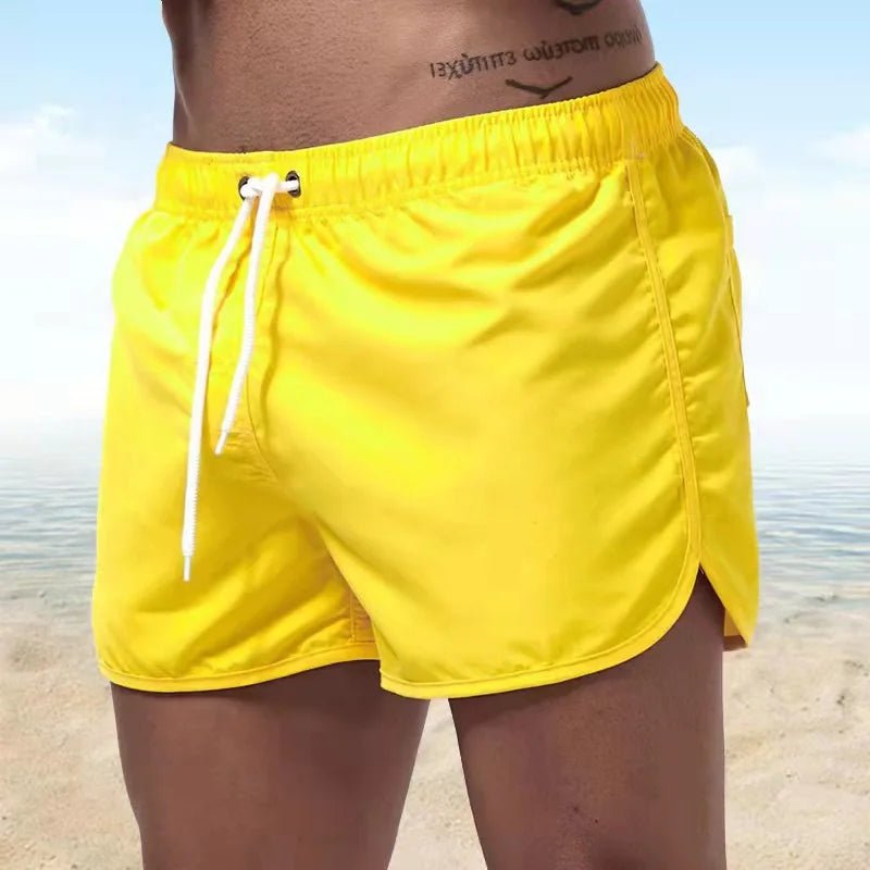 2026 New Summer Men's Swimwear Shorts Brand Beachwear Sexy Swim Trunks Men Swimsuit Low Waist Breathable Beach Wear Surf - StepByStepNow