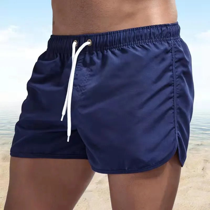 2026 New Summer Men's Swimwear Shorts Brand Beachwear Sexy Swim Trunks Men Swimsuit Low Waist Breathable Beach Wear Surf - StepByStepNow