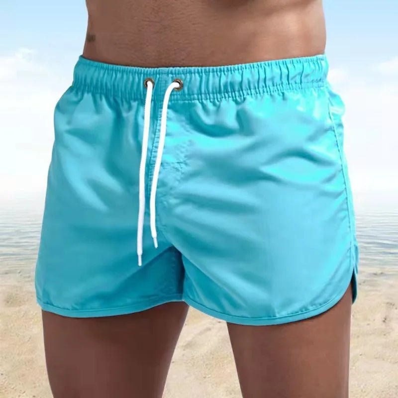 2026 New Summer Men's Swimwear Shorts Brand Beachwear Sexy Swim Trunks Men Swimsuit Low Waist Breathable Beach Wear Surf - StepByStepNow