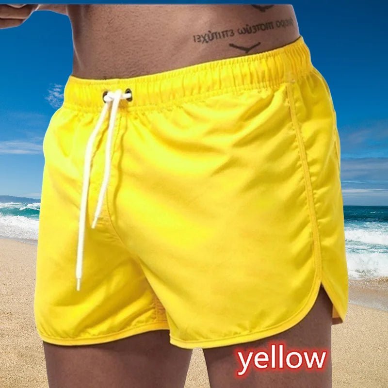 2026 New Summer Men's Swimwear Shorts Brand Beachwear Sexy Swim Trunks Men Swimsuit Low Waist Breathable Beach Wear Surf - StepByStepNow