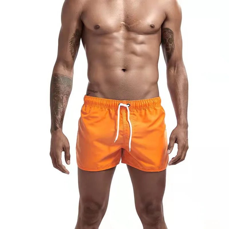 2026 New Summer Men's Swimwear Shorts Brand Beachwear Sexy Swim Trunks Men Swimsuit Low Waist Breathable Beach Wear Surf - StepByStepNow