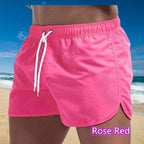 2026 New Summer Men's Swimwear Shorts Brand Beachwear Sexy Swim Trunks Men Swimsuit Low Waist Breathable Beach Wear Surf - StepByStepNow