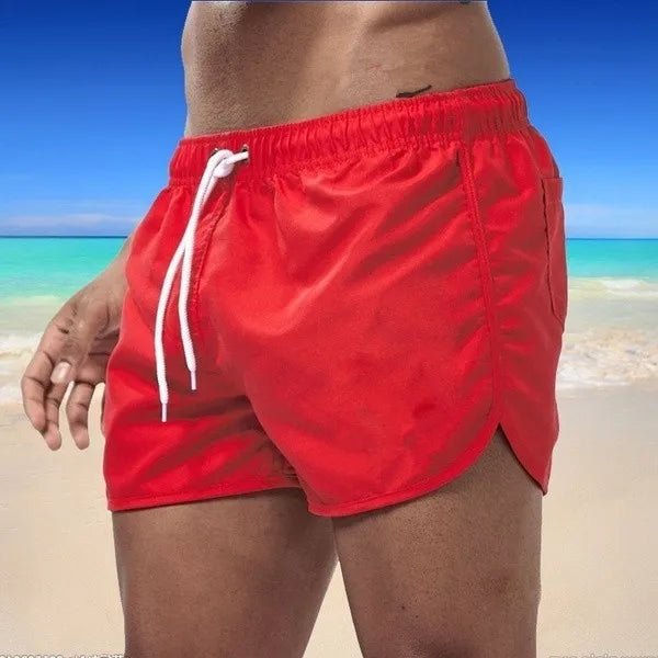 2026 New Summer Men's Swimwear Shorts Brand Beachwear Sexy Swim Trunks Men Swimsuit Low Waist Breathable Beach Wear Surf - StepByStepNow