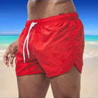 2026 New Summer Men's Swimwear Shorts Brand Beachwear Sexy Swim Trunks Men Swimsuit Low Waist Breathable Beach Wear Surf - StepByStepNow