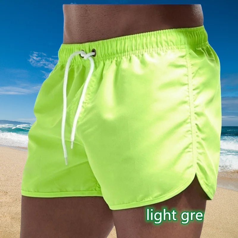 2026 New Summer Men's Swimwear Shorts Brand Beachwear Sexy Swim Trunks Men Swimsuit Low Waist Breathable Beach Wear Surf - StepByStepNow