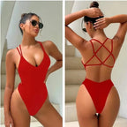 Women’s One-Piece Swimsuit with Cups — Image 40