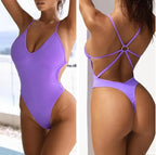 Women’s One-Piece Swimsuit with Cups — Image 37