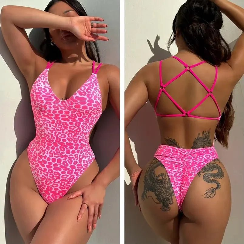 Women’s One-Piece Swimsuit with Cups — Image 36
