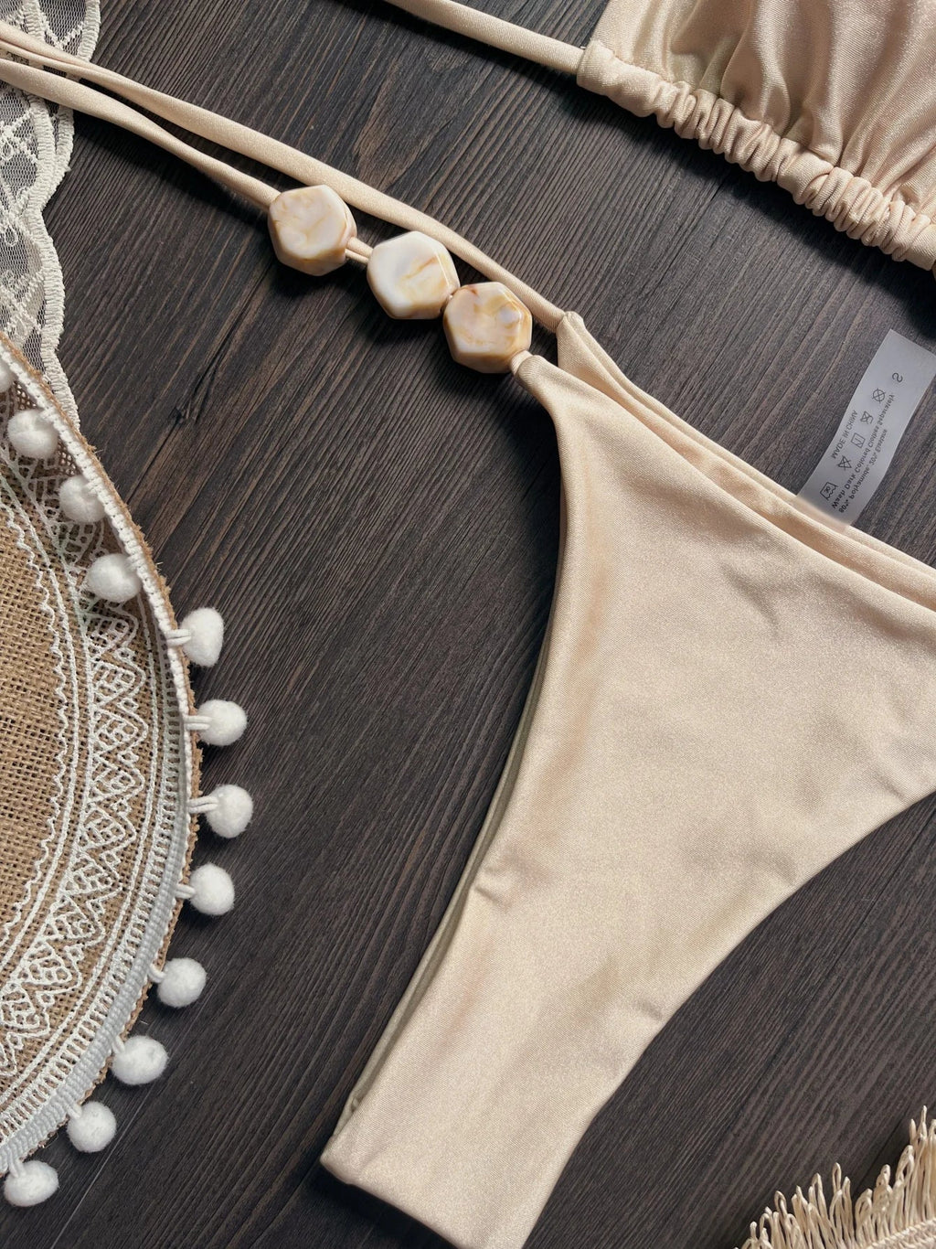 Women’s Beaded Halter Bikini — Image 13