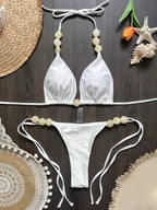 Women’s Beaded Halter Bikini — Image 4