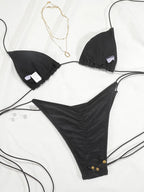 Women’s Solid-Colour High-Waisted Bikini — Image 29
