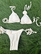 Women’s Solid-Colour High-Waisted Bikini — Image 13