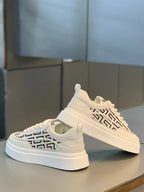 2026 Spring Autumn New Men's Shoes Breathable Comfortable White Shoes Men's Platform Sneakers Lace - up Casual Sports Shoes - StepByStepNow