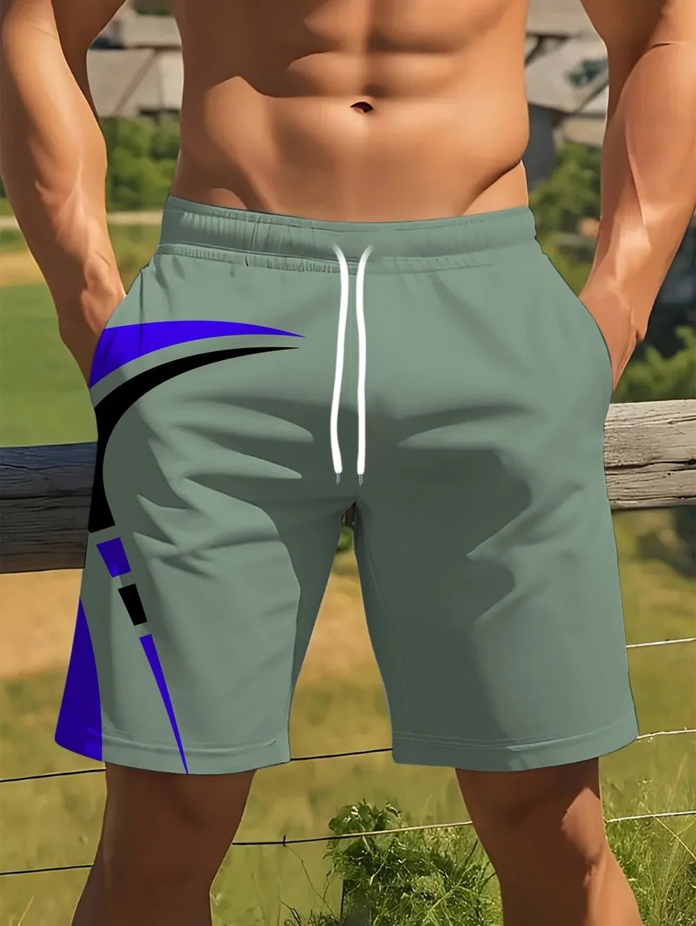 2026 Summer Men's Casual Shorts Drawstring Pockets Shorts Swim Men Swimsuit Surf Board Boy Pants Sports Gym Beach Clothes Man - StepByStepNow