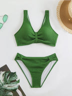 Women’s V-Neck High-Waisted Bikini — Image 12