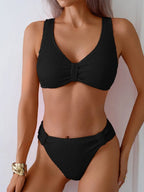 Women’s V-Neck High-Waisted Bikini — Image 2