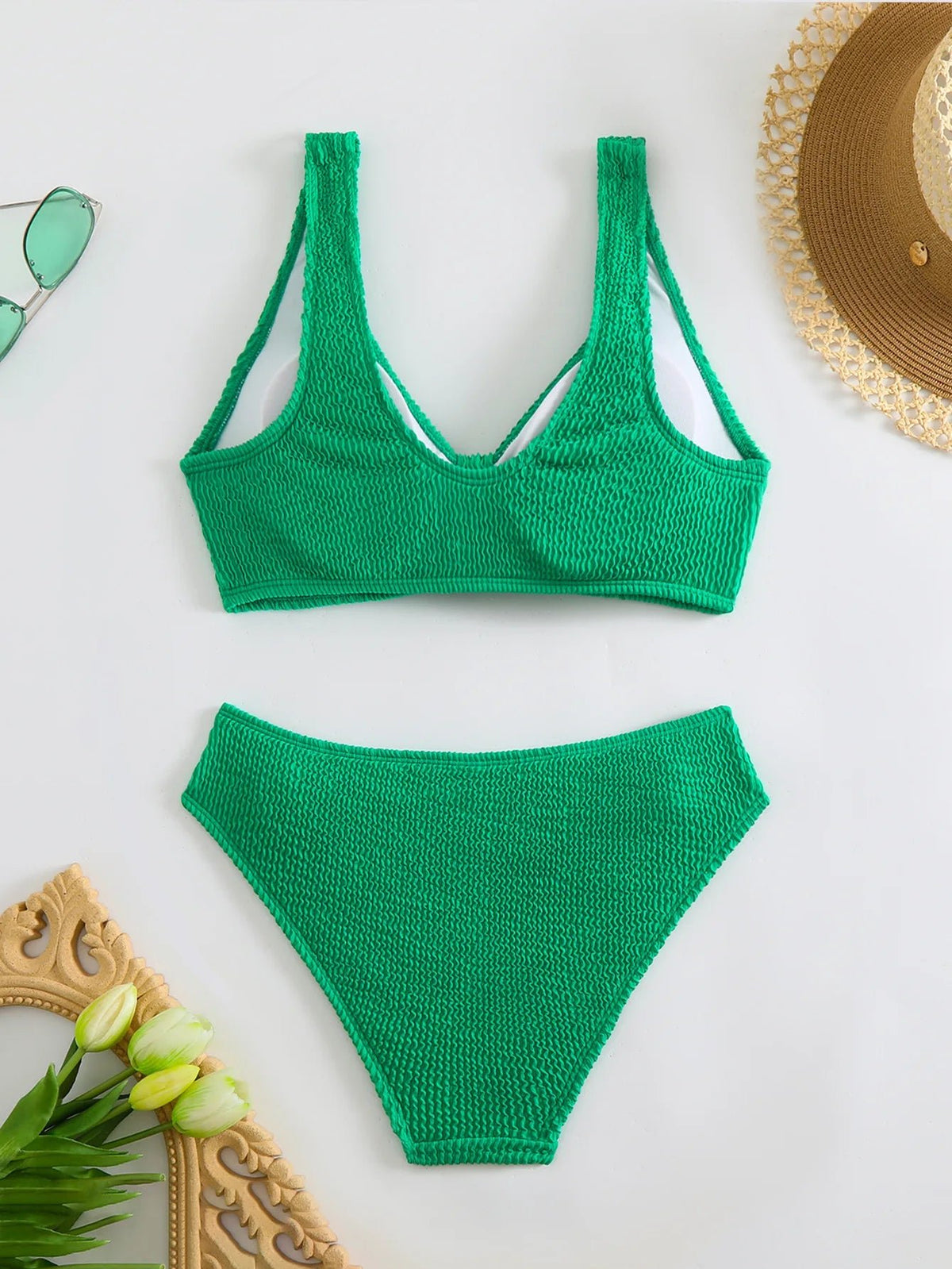 Women’s V-Neck High-Waisted Bikini — Image 15